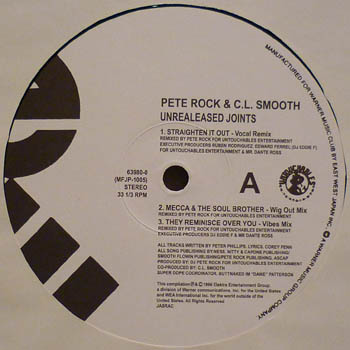 Pete Rock & CL Smooth; CL Smooth - Unreleased Joints [VLS] (1996)